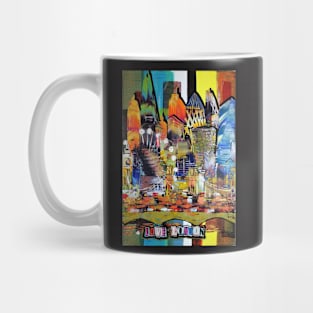 city of london abstract painting Mug